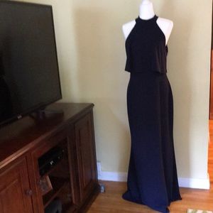 Gorgeous navy blue gown New with tags